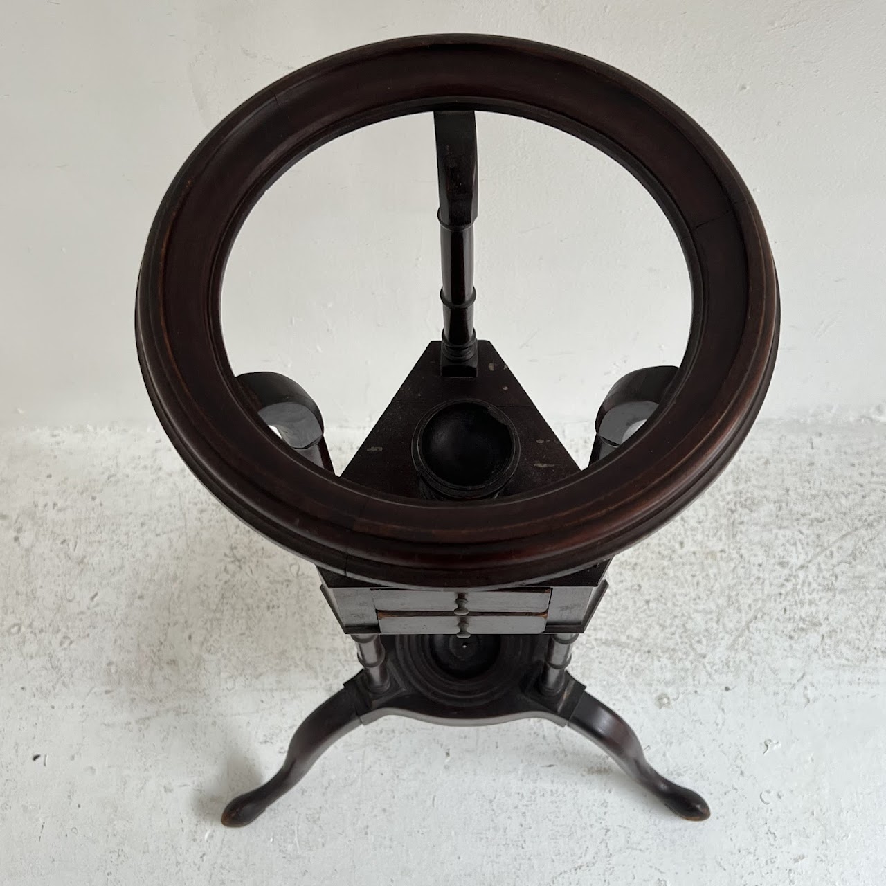 18th C. Georgian Mahogany Wig Stand