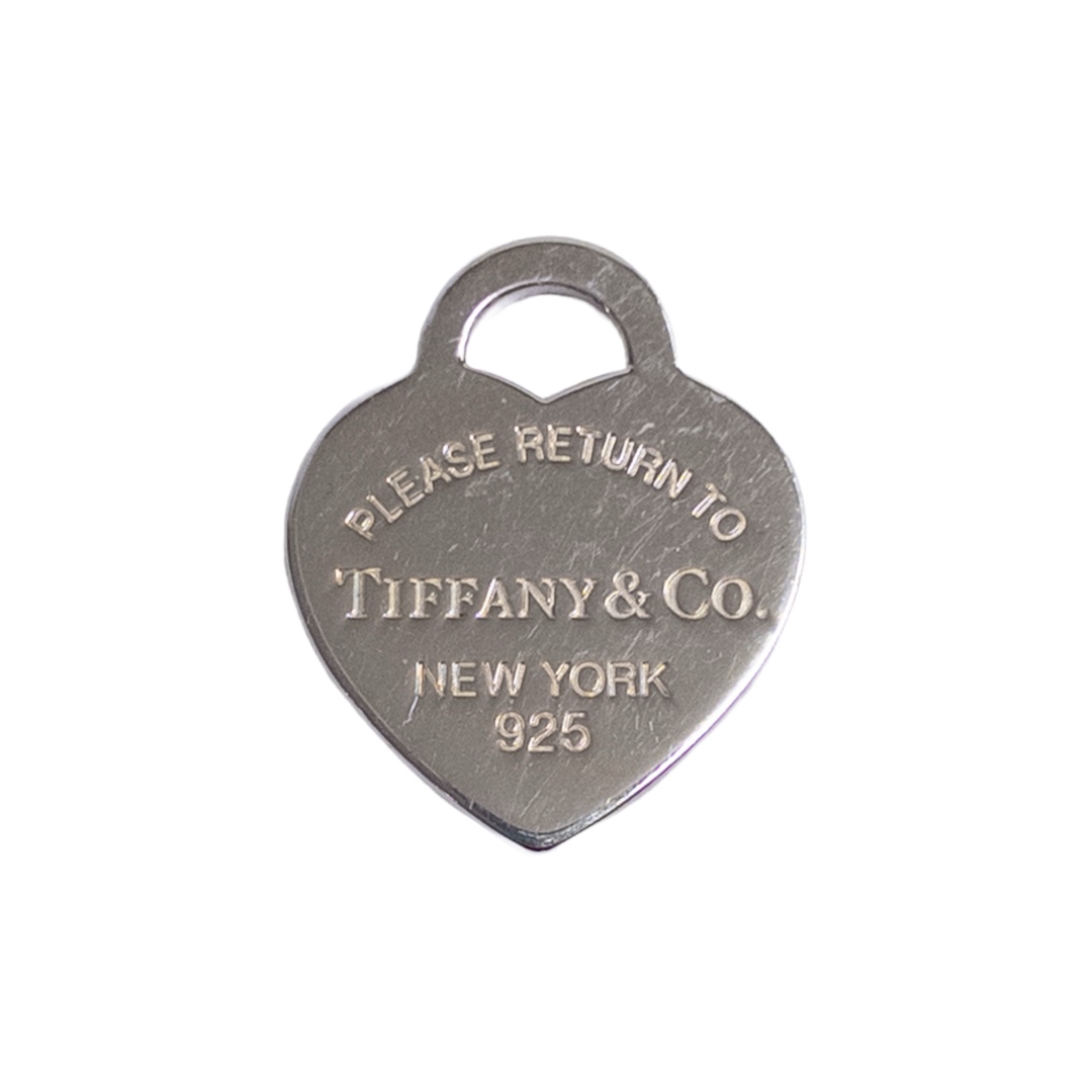 Tiffany & Co. Sterling Silver 'Please Return To' Heart Pendant