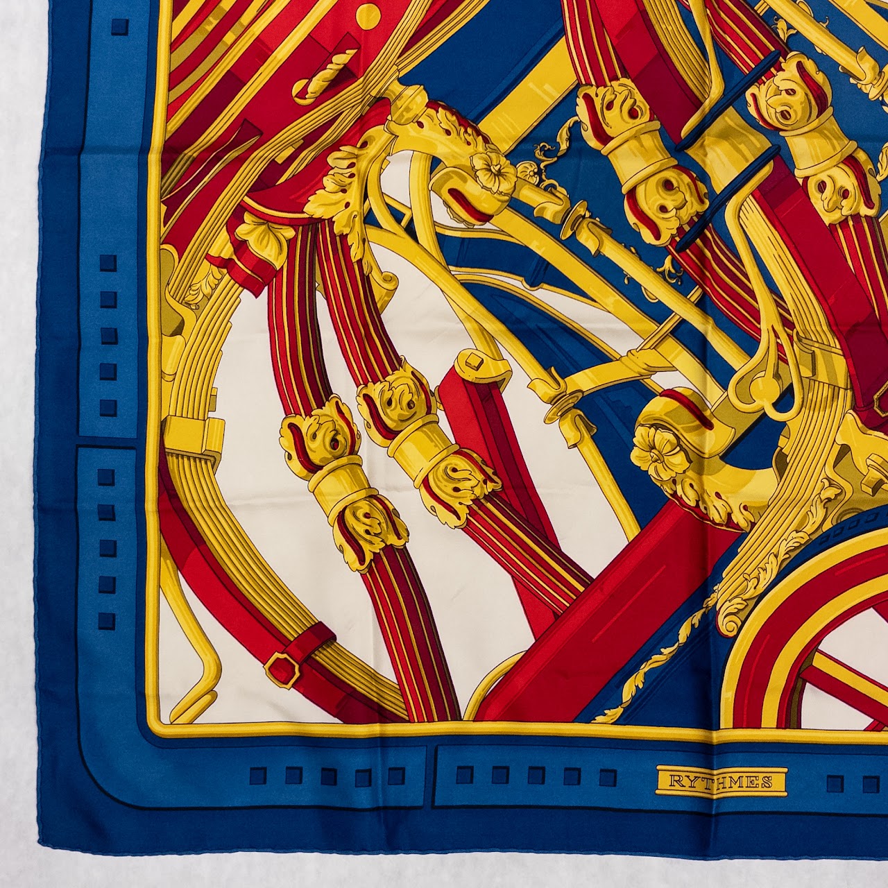 Hermès 'Rythmes' Brides de Gala Carré  90 Silk Scarf