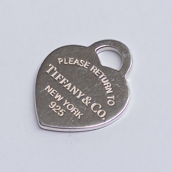 Tiffany & Co. Sterling Silver 'Please Return To' Heart Pendant