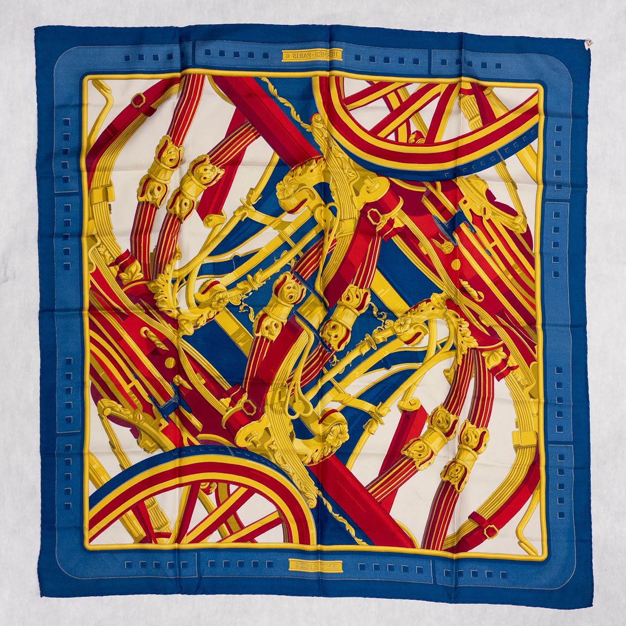 Hermès 'Rythmes' Brides de Gala Carré  90 Silk Scarf