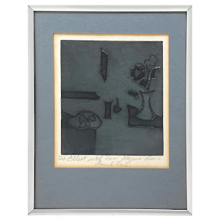 Modernist Still Life Aquatint Etching