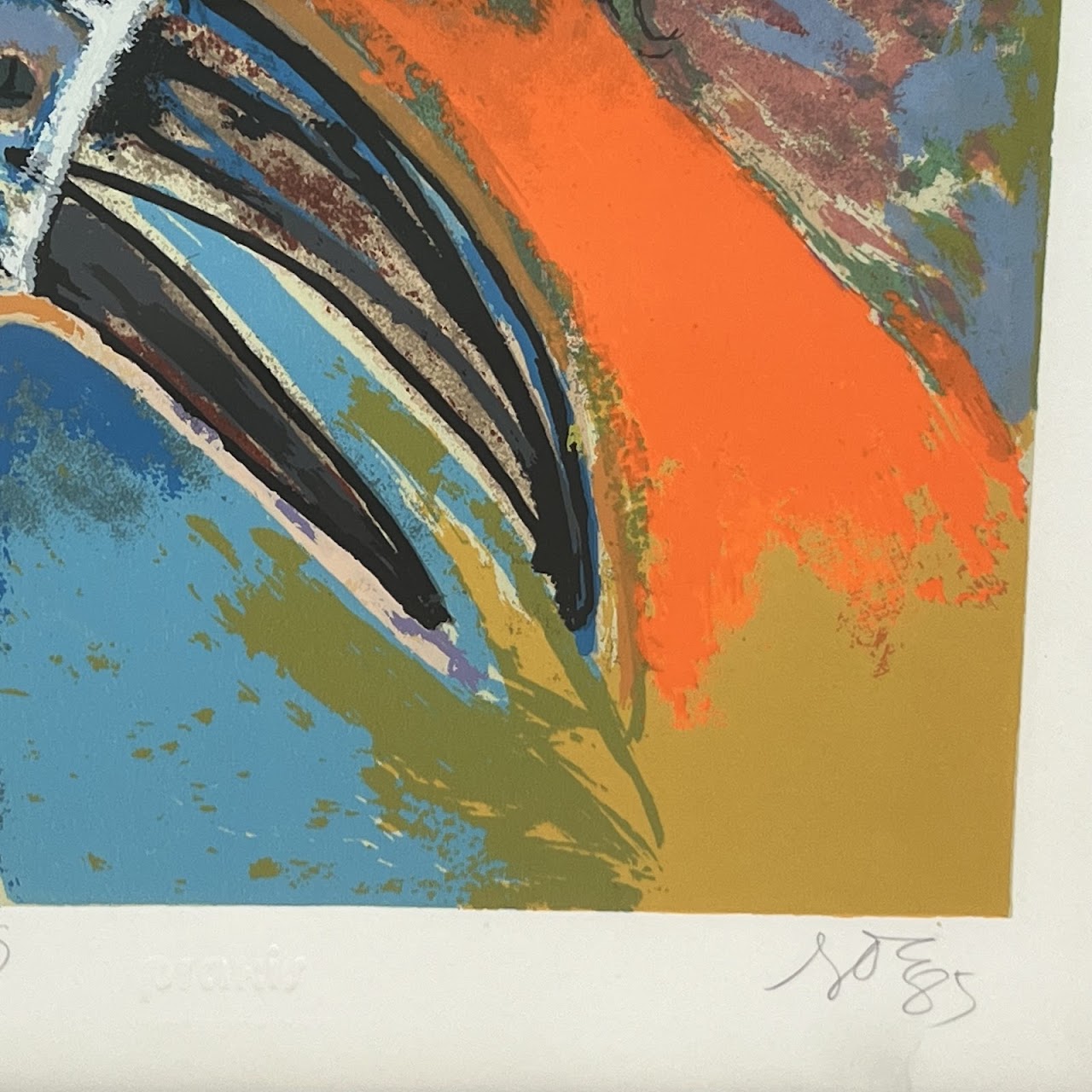 Luis Felipe Noé 'Pajares Ambiguo' Signed Argentinian Post-Modernist Lithograph