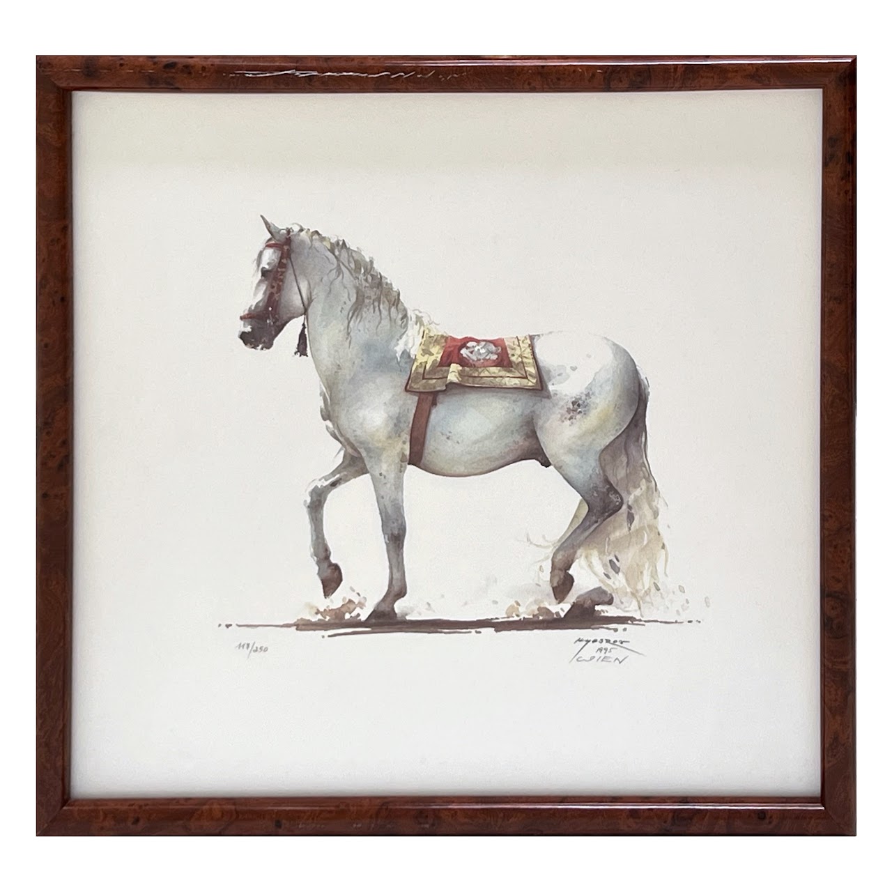 Wien Signed Equine Print, 1995