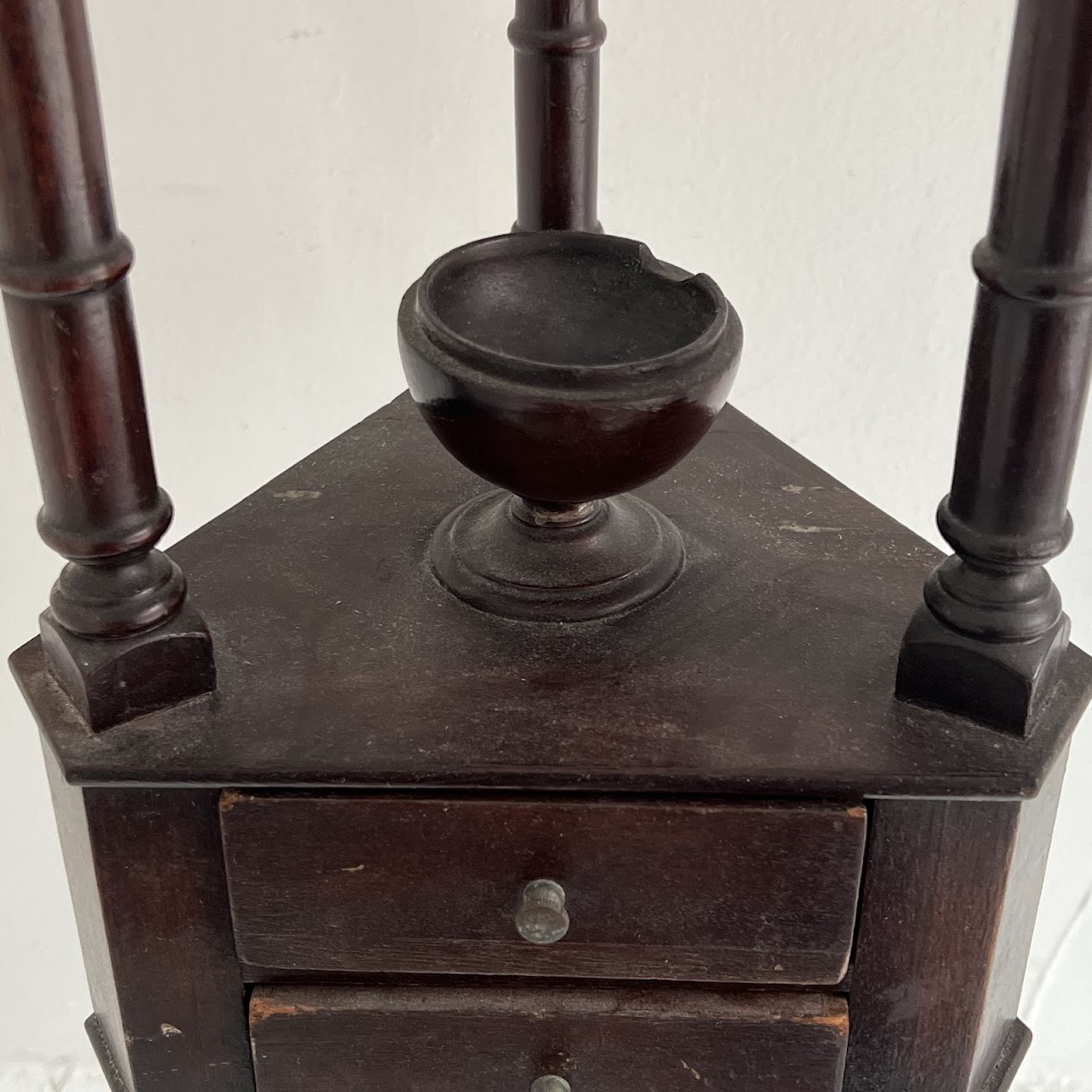 18th C. Georgian Mahogany Wig Stand