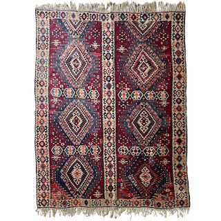 Turkish Kilim Vintage Wool Area Rug