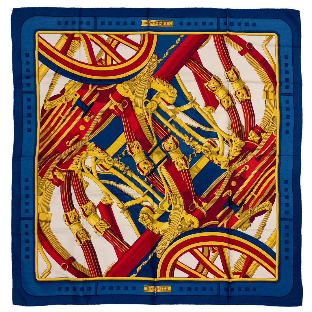 Hermès 'Rythmes' Brides de Gala Carré  90 Silk Scarf