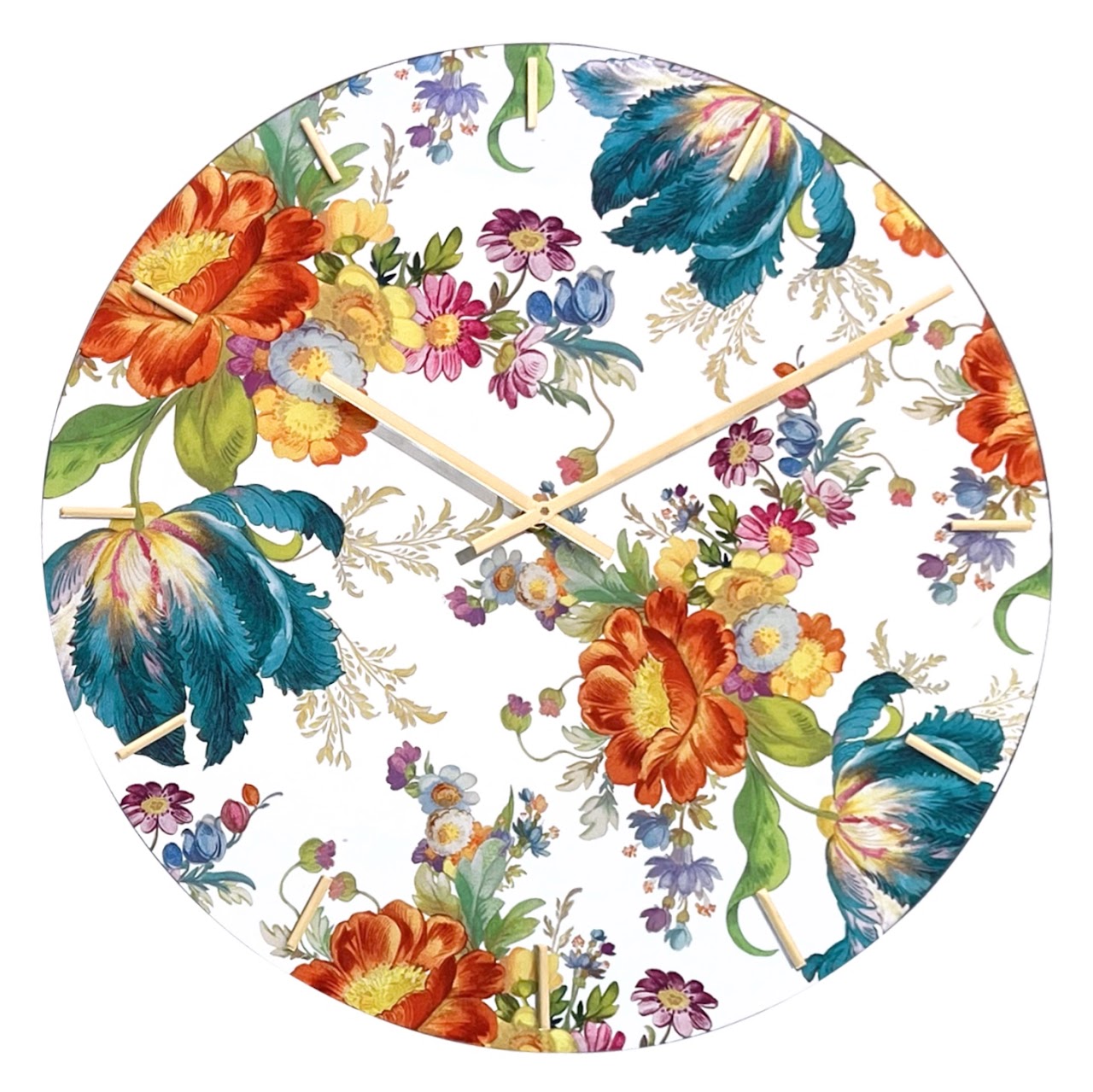 MacKenzie-Childs Flower Market Reflections Wall Clock