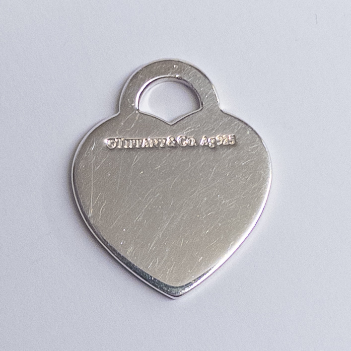 Tiffany & Co. Sterling Silver 'Please Return To' Heart Pendant