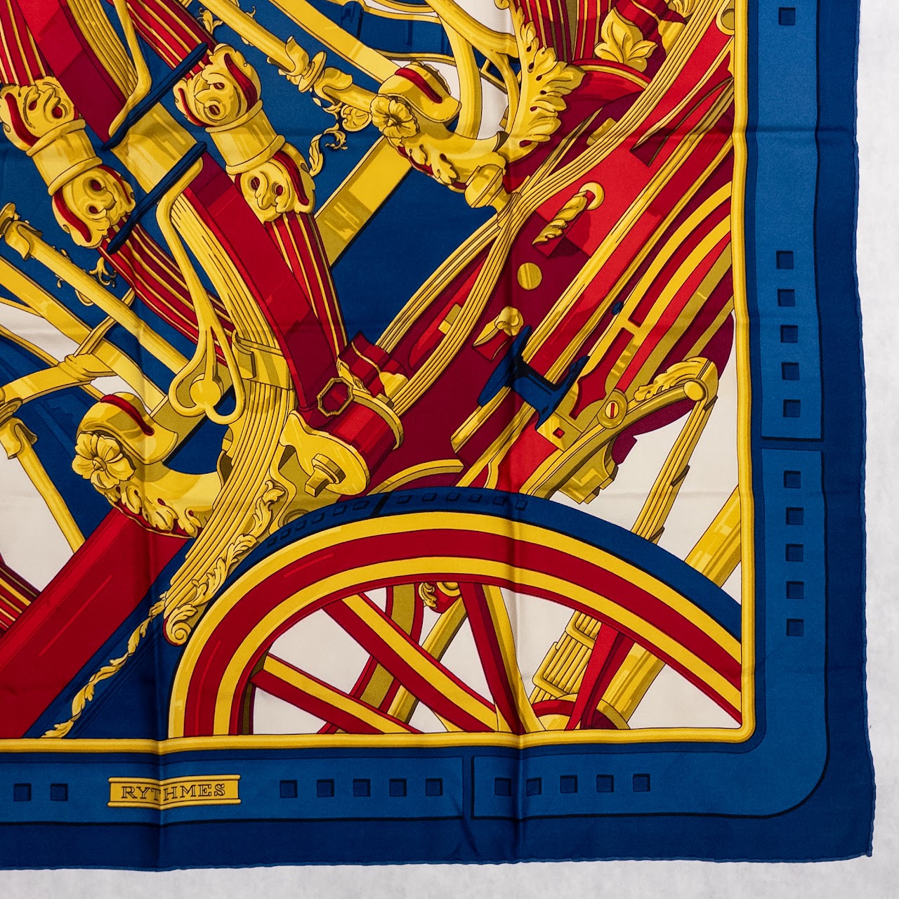 Hermès 'Rythmes' Brides de Gala Carré  90 Silk Scarf