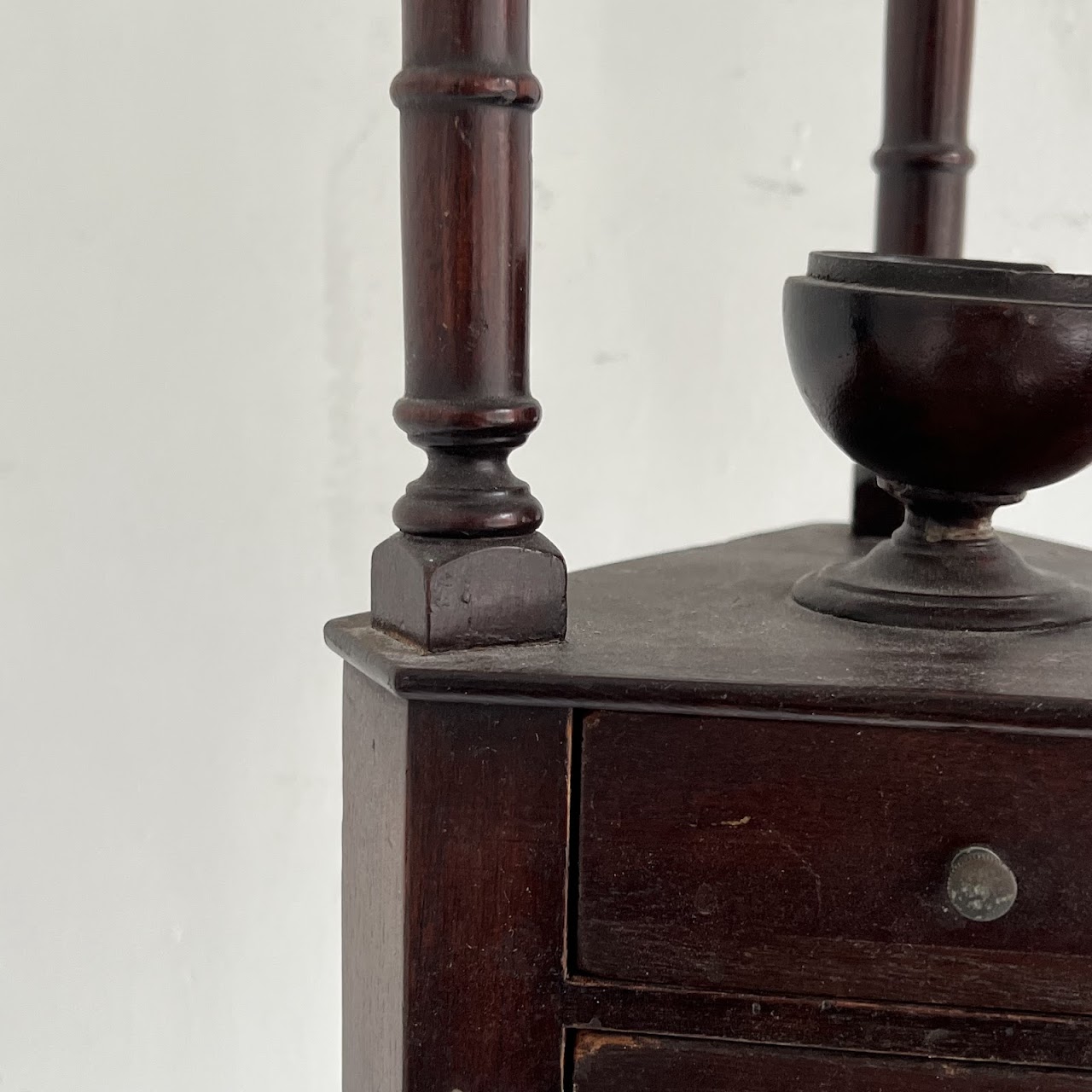 18th C. Georgian Mahogany Wig Stand