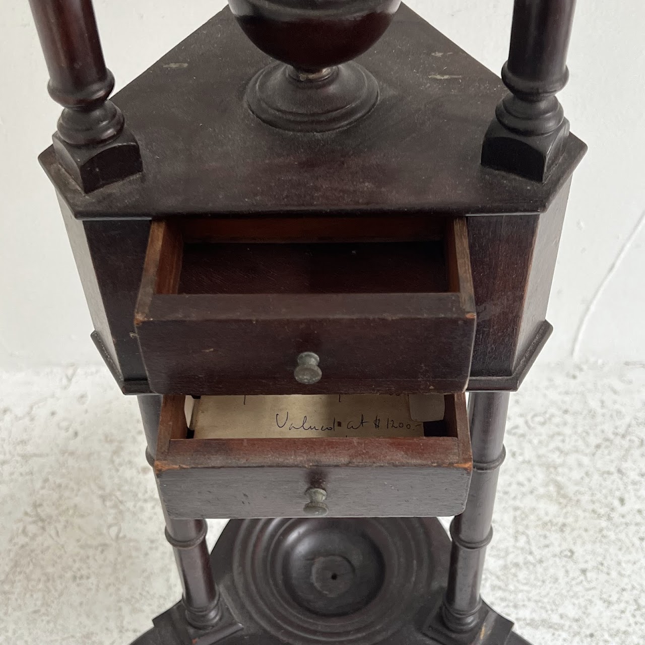 18th C. Georgian Mahogany Wig Stand