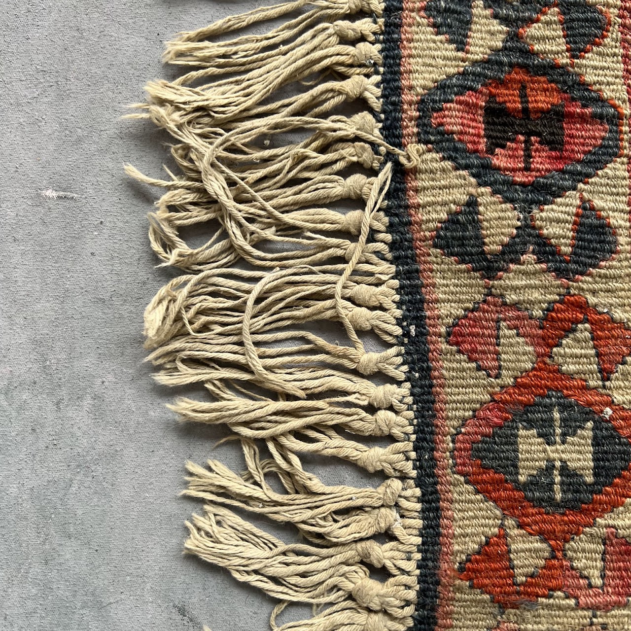 Turkish Kilim Vintage Wool Area Rug