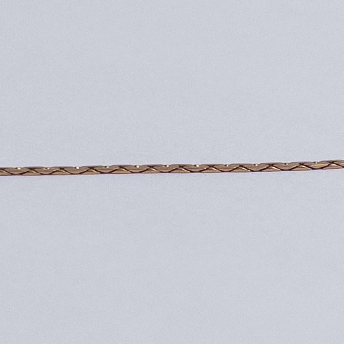 14K Gold Flat Link Bracelet AS-IS