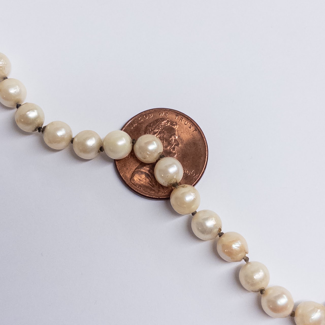 14K Gold Clasp Pearl Necklace