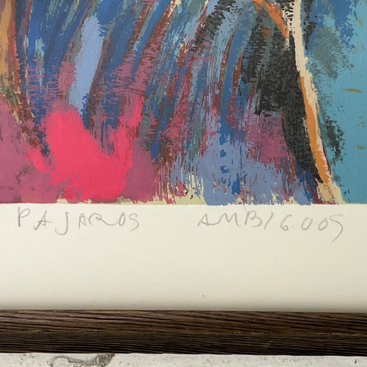 Luis Felipe Noé 'Pajares Ambiguo' Signed Argentinian Post-Modernist Lithograph