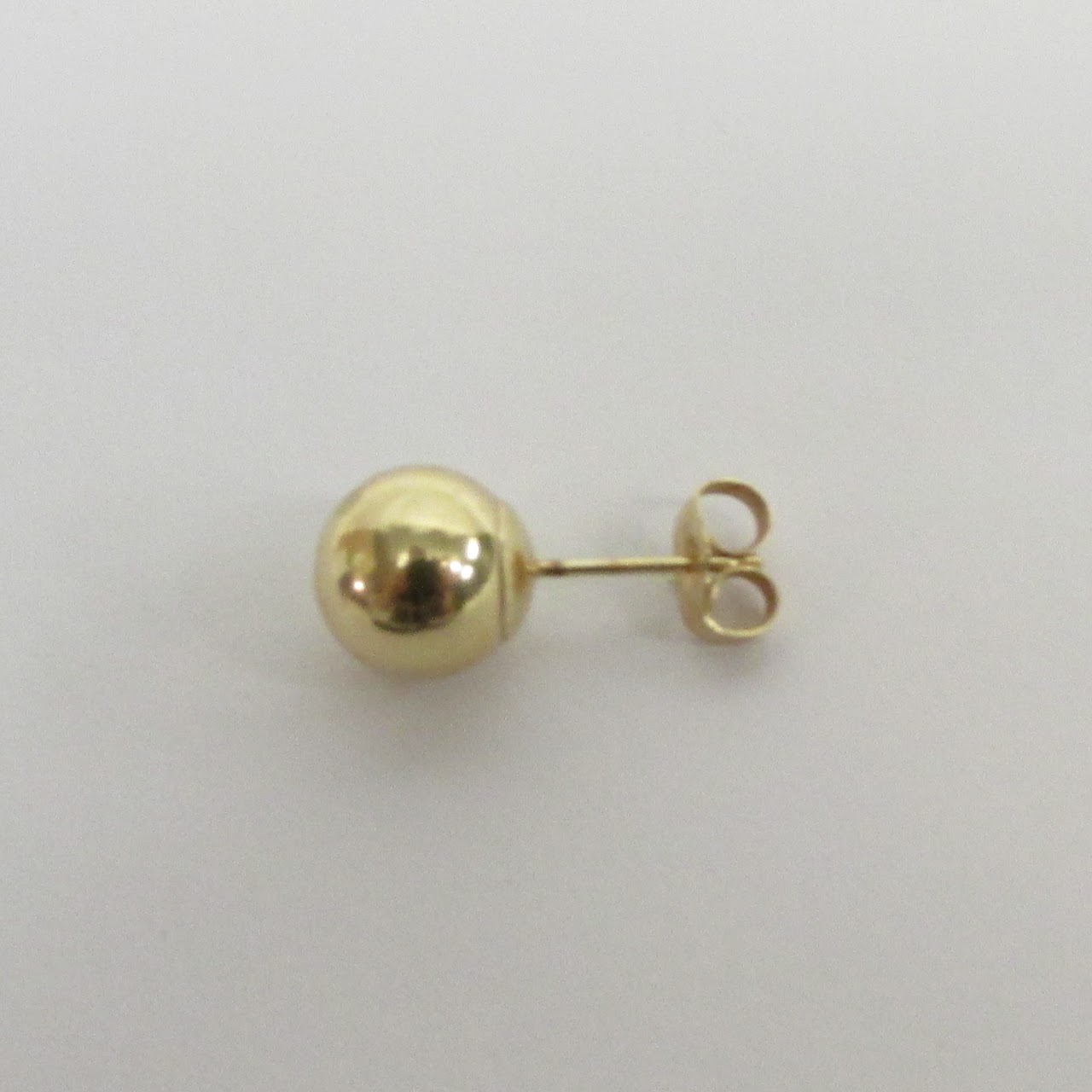 14K Gold Ball Stud Earrings DAMAGED