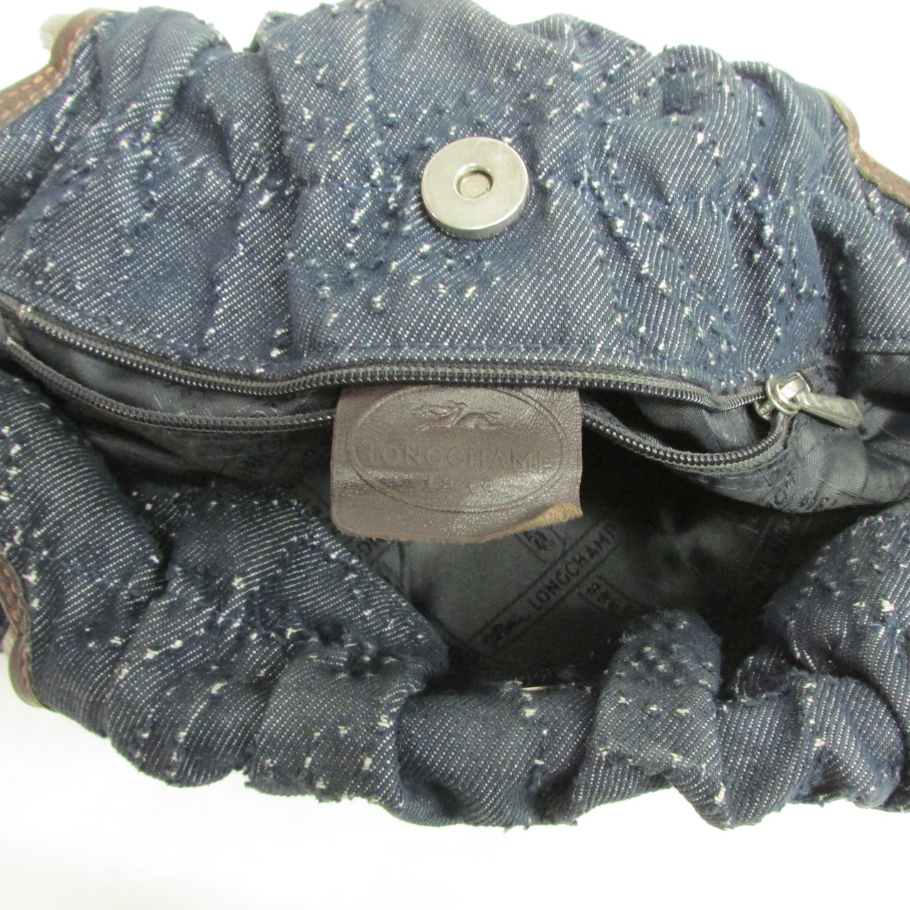 Longchamp Denim Hobo Bag