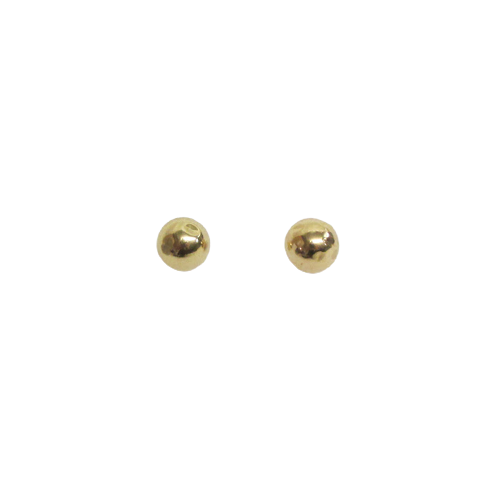 14K Gold Ball Stud Earrings DAMAGED