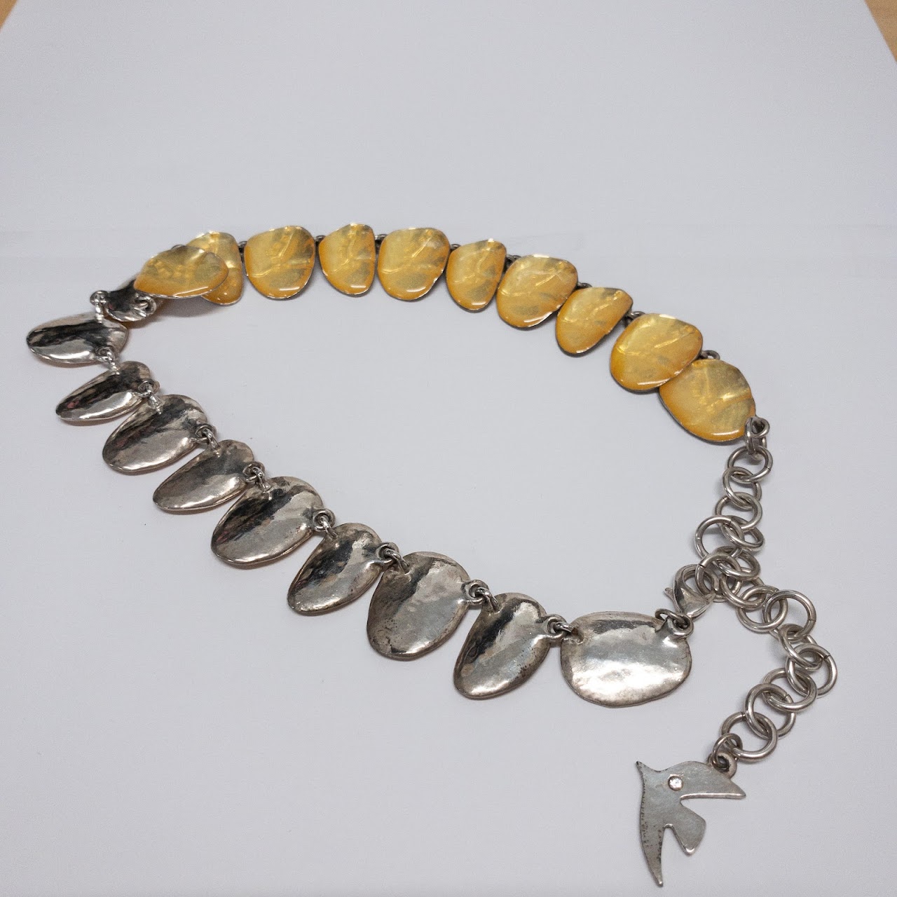 Cecile Jeanne Yellow Modernist Necklace