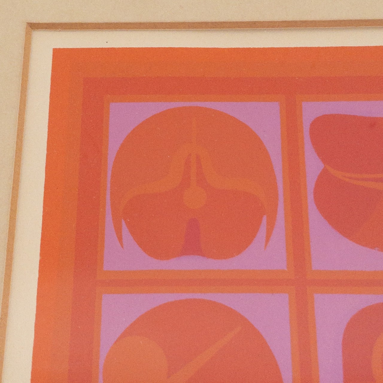 Takeshi Kawashima Signed Geometric Serigraph