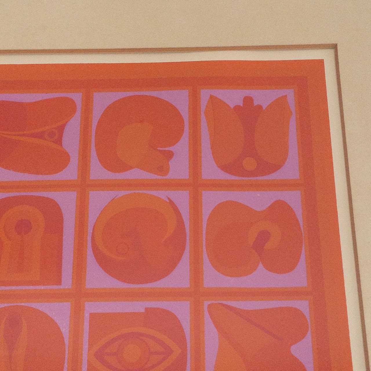 Takeshi Kawashima Signed Geometric Serigraph