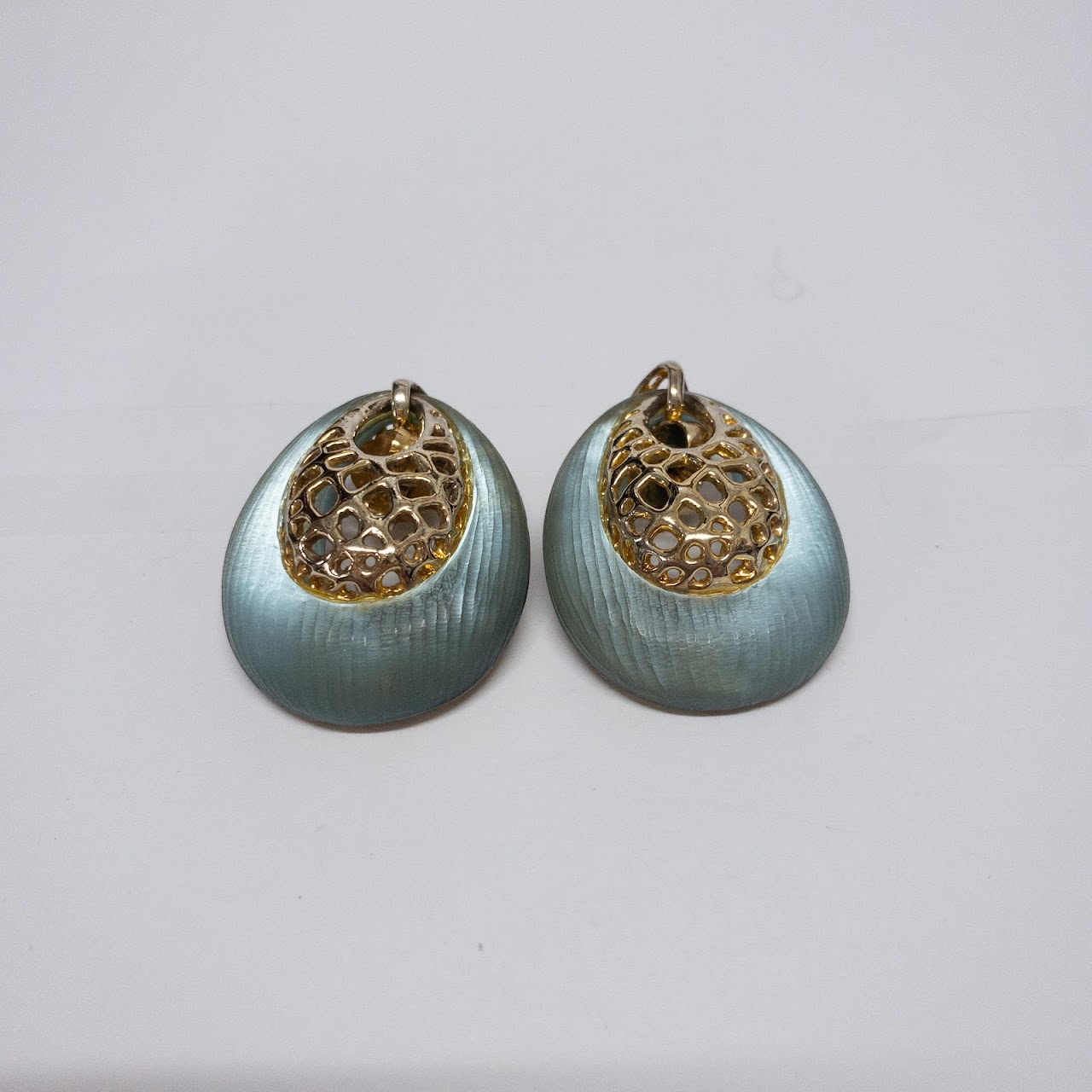 Alexis Bittar Aqua Oval Drop Earrings