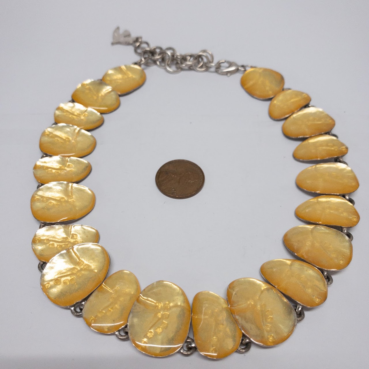 Cecile Jeanne Yellow Modernist Necklace