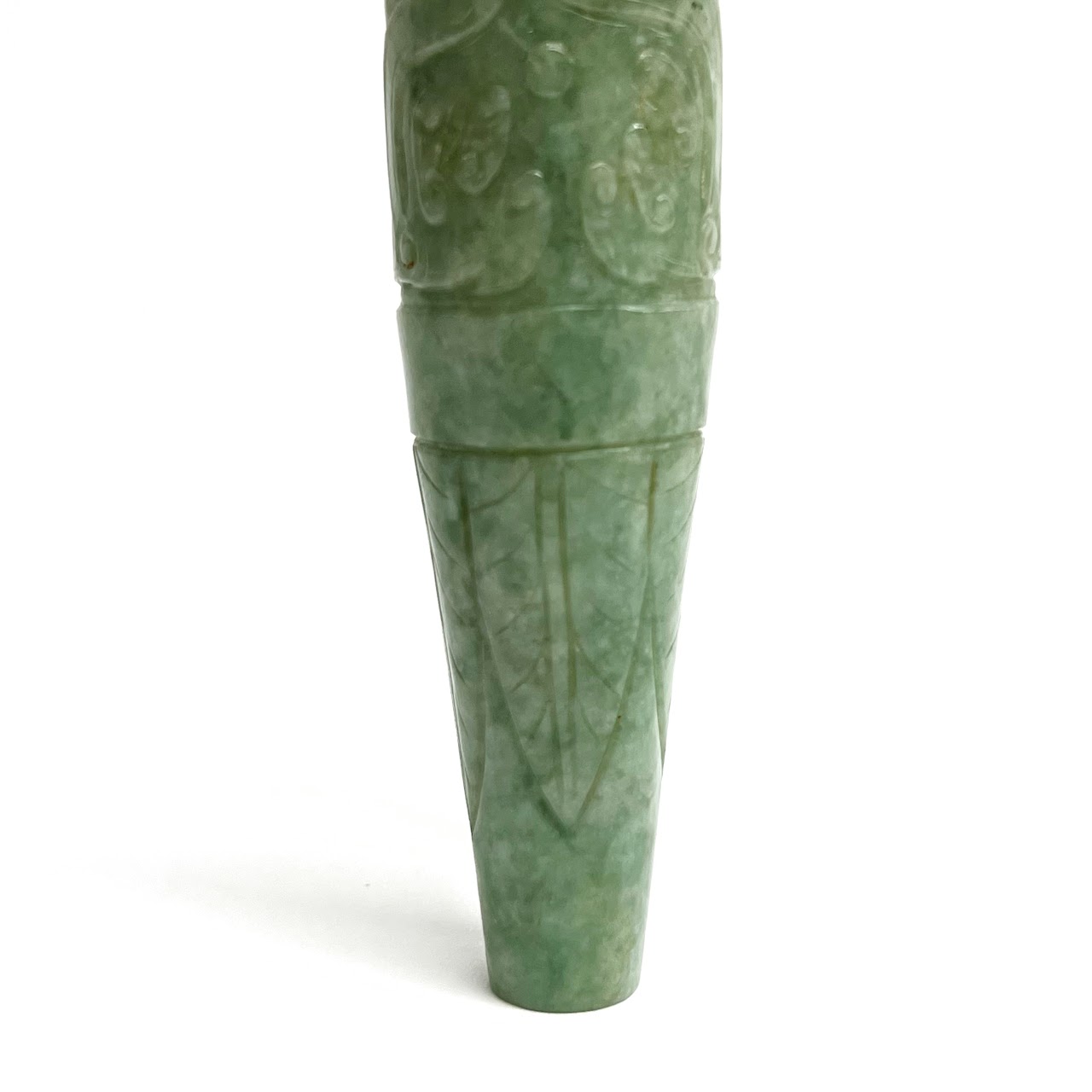 Jade Carved Small Bud Vase