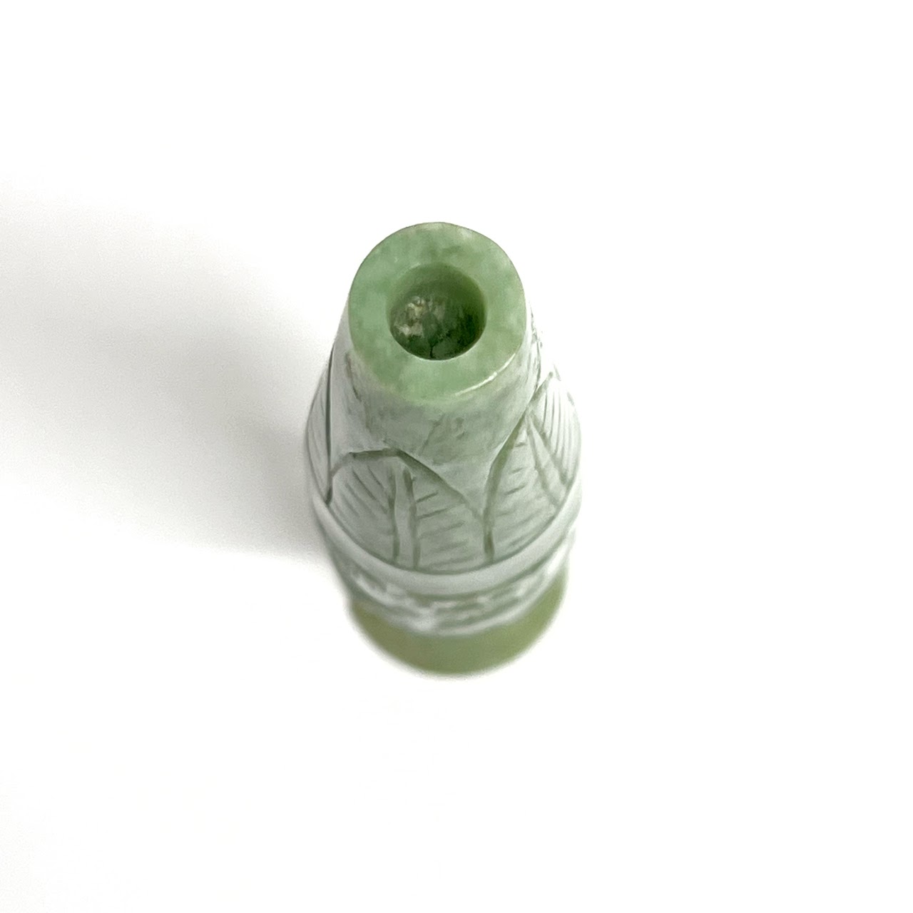 Jade Carved Small Bud Vase