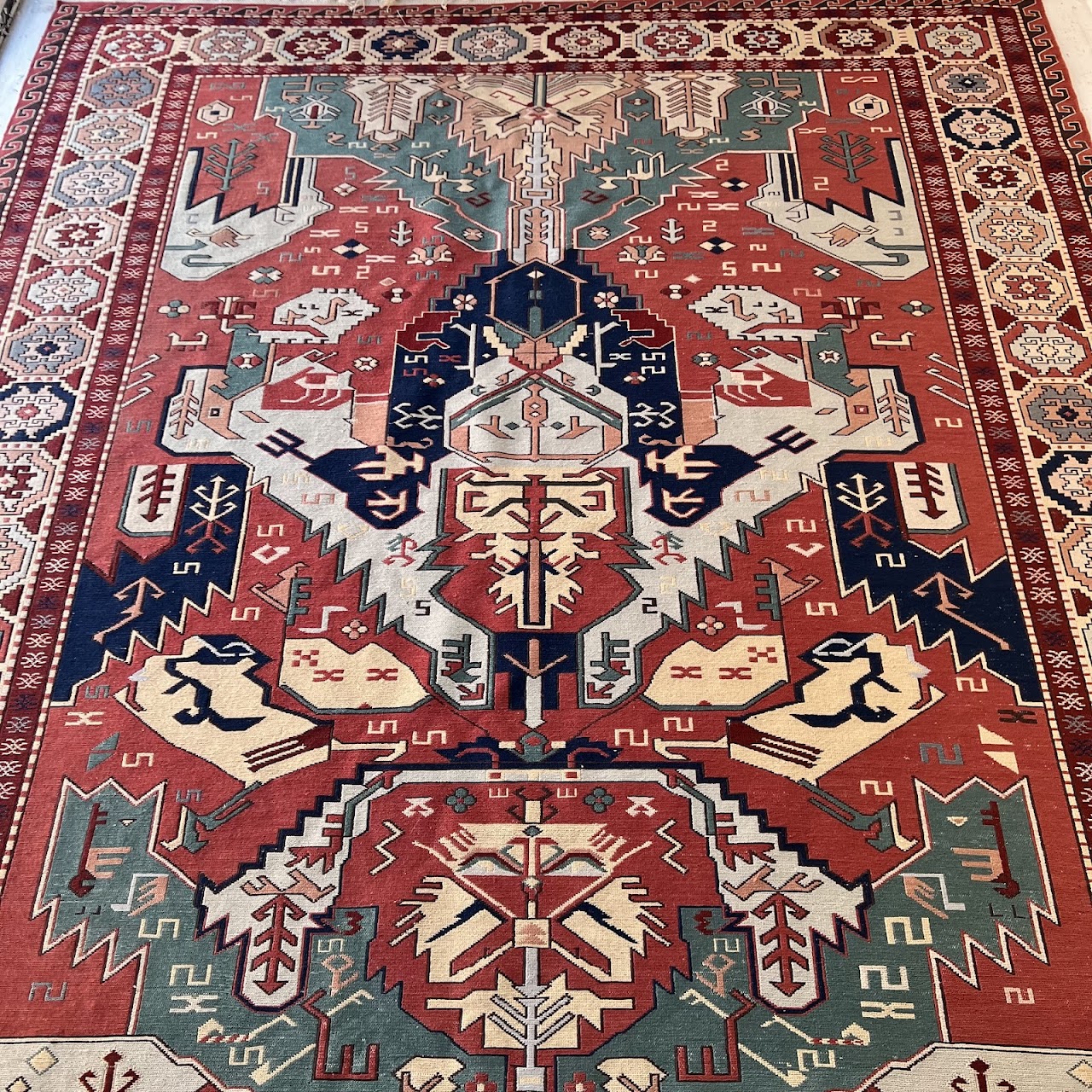 Soumak Wool Area Rug