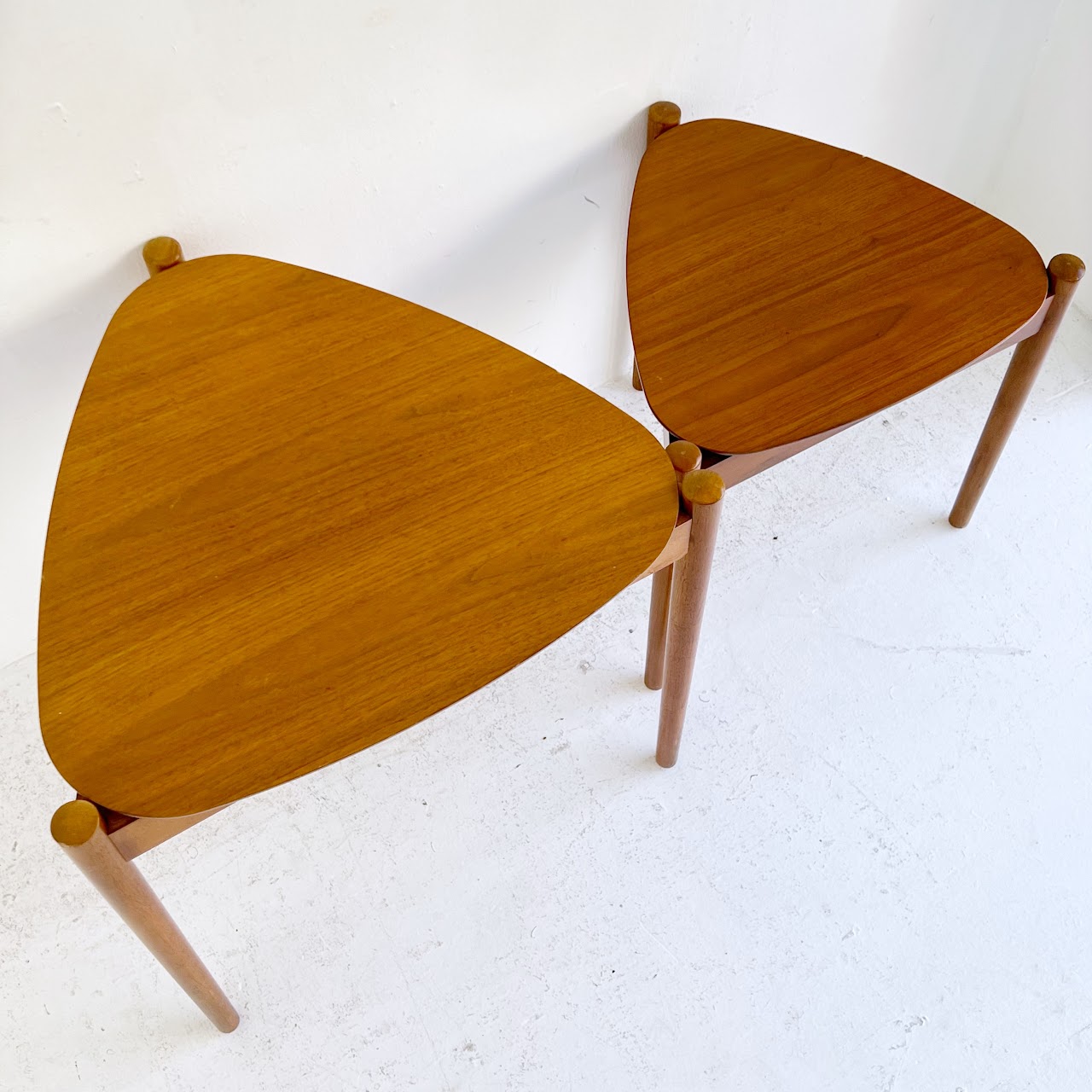 West Elm Retro Tripod Nesting Table Pair