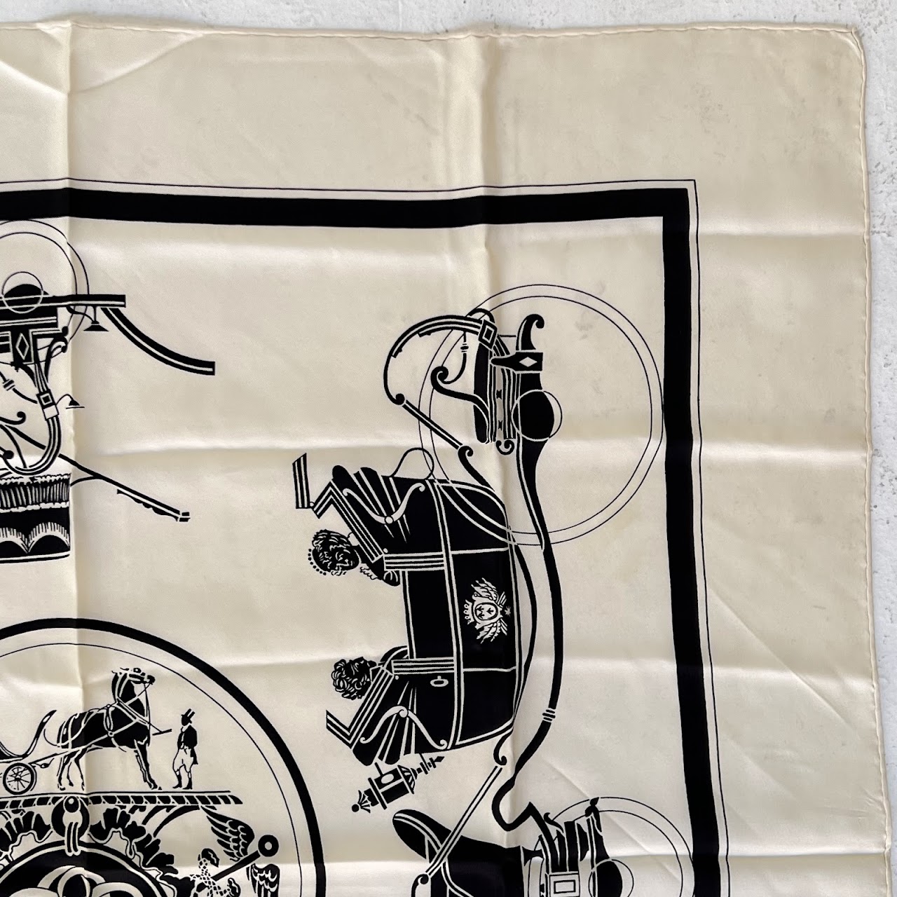 Hermès Ex Libris Carre 90 Silk Scarf