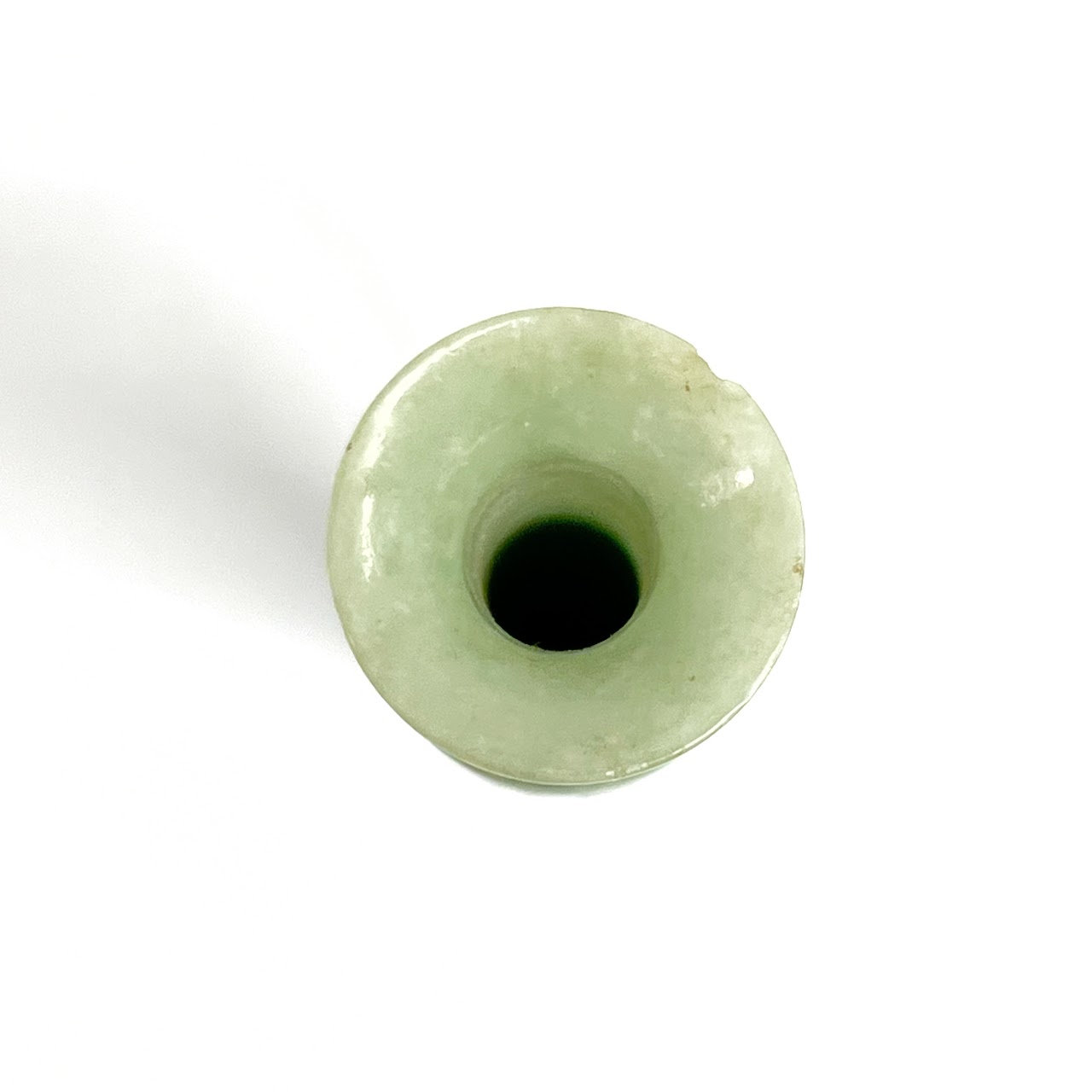 Jade Carved Small Bud Vase