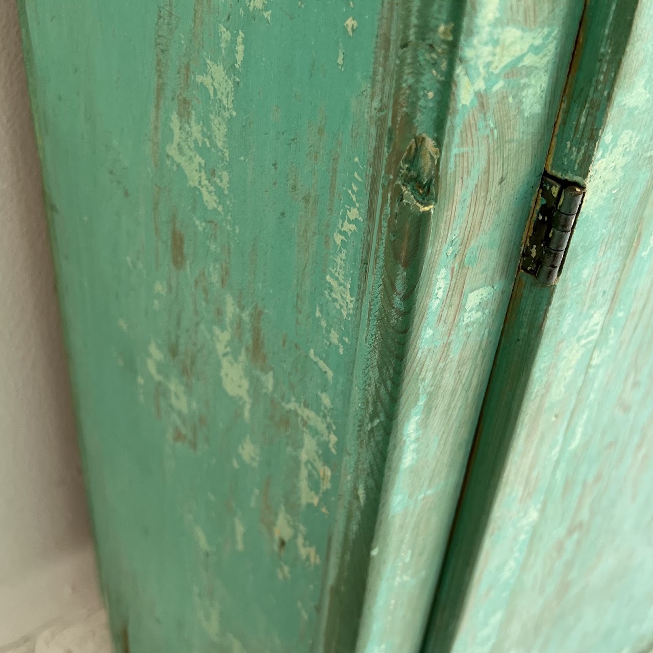 Rustic Painted Vintage Pine Hutch