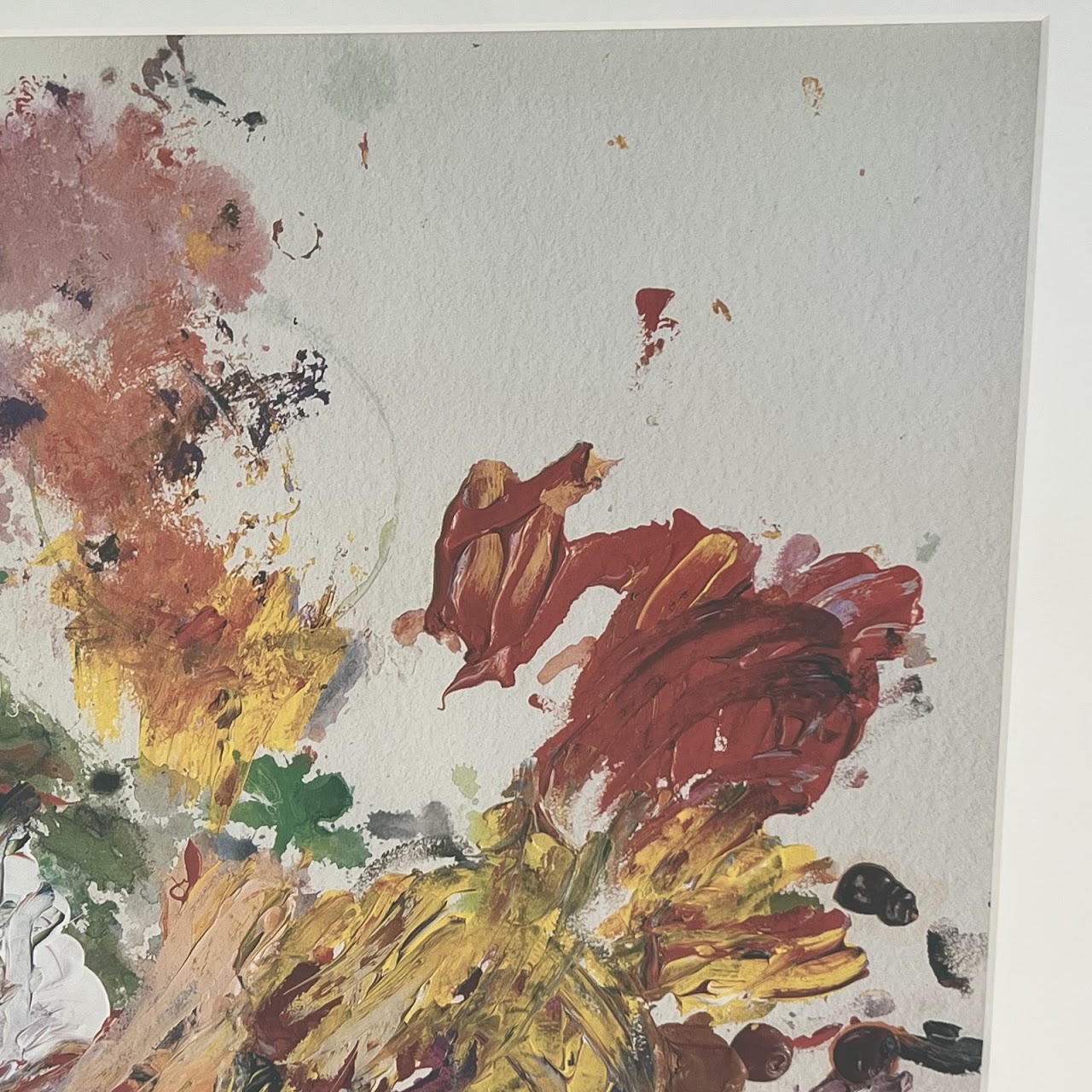 After Cy Twombly Floral Print