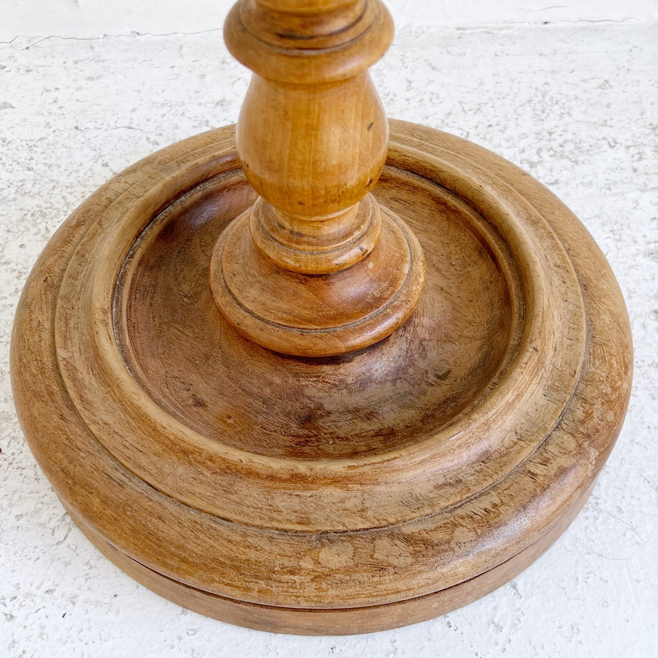 Antique Yew Barley Twist Wine Serving Table