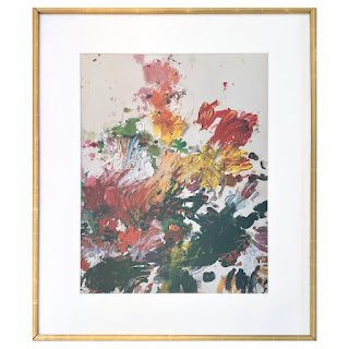 After Cy Twombly Floral Print