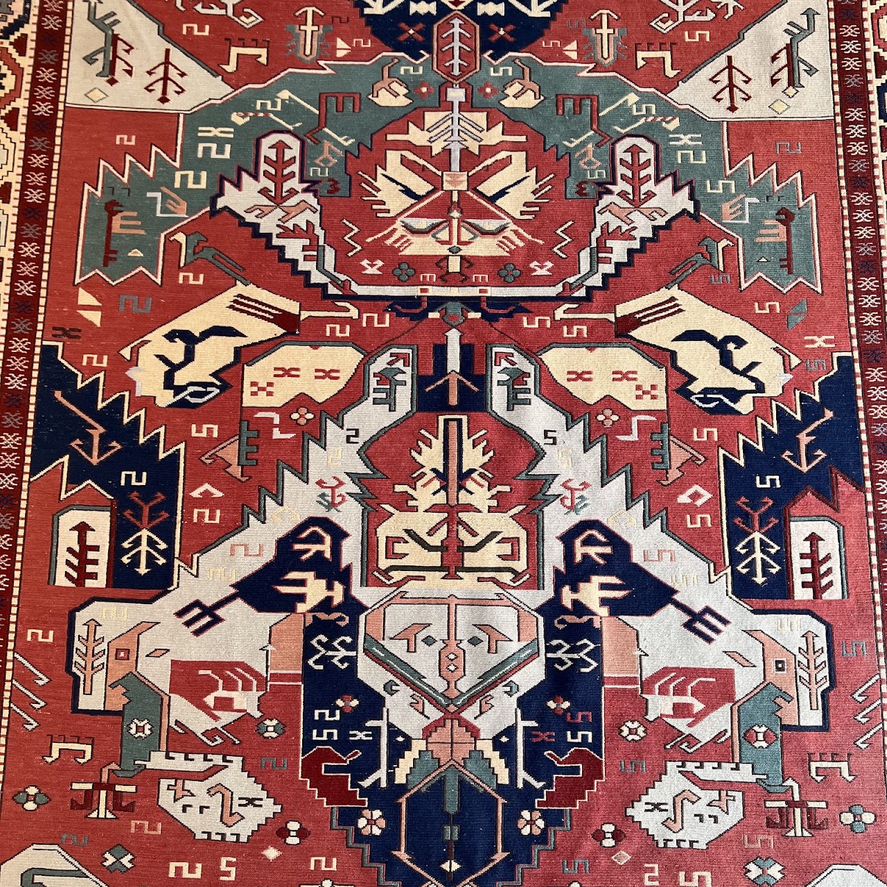 Soumak Wool Area Rug