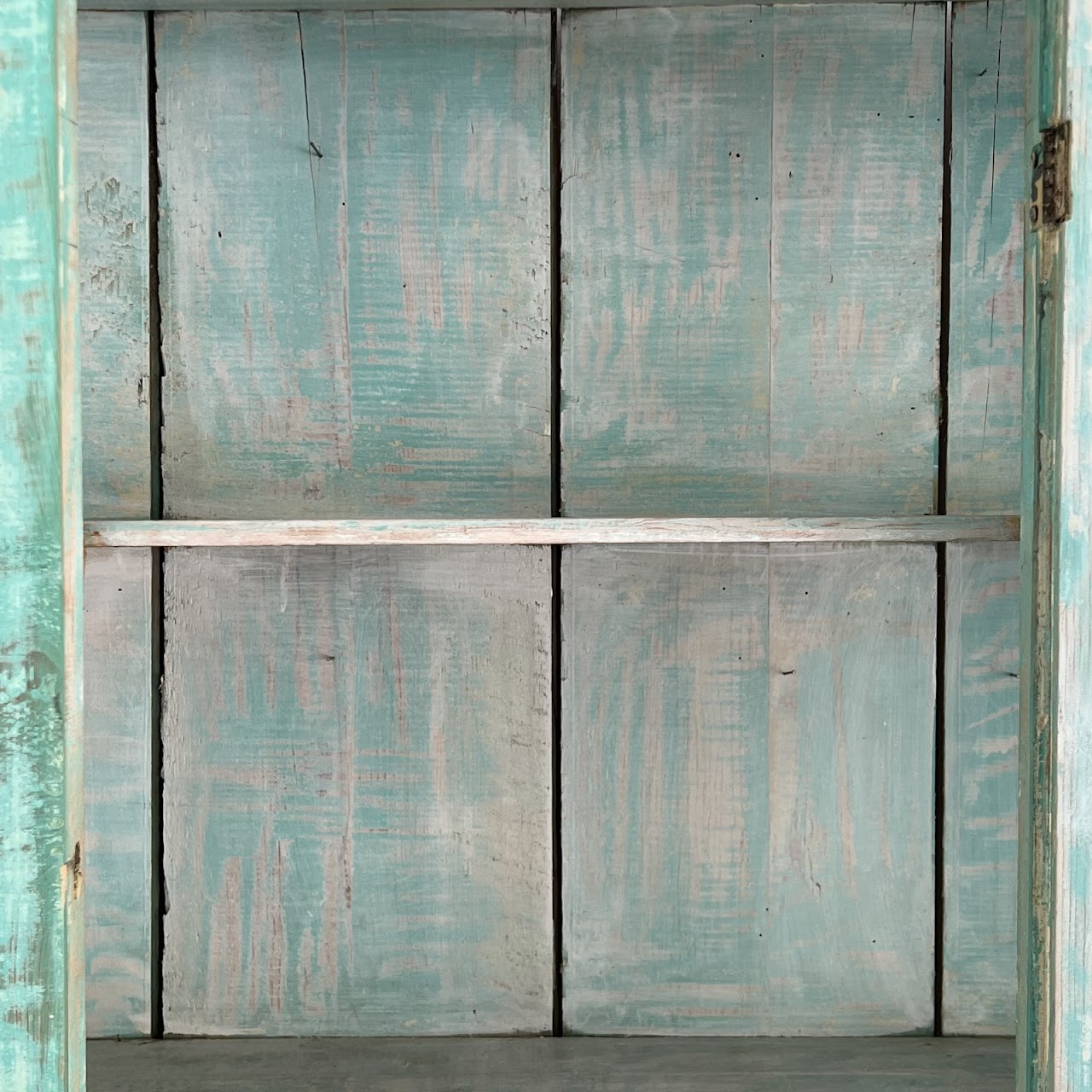 Rustic Painted Vintage Pine Hutch