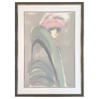 Vicky Montesinos 'The Gray Lady' Signed Figurative Lithograph