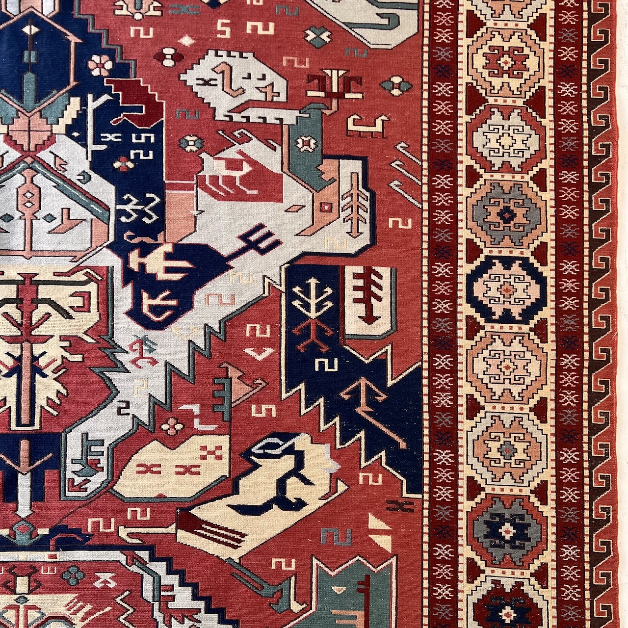 Soumak Wool Area Rug