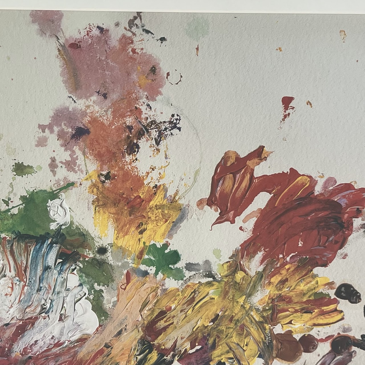 After Cy Twombly Floral Print