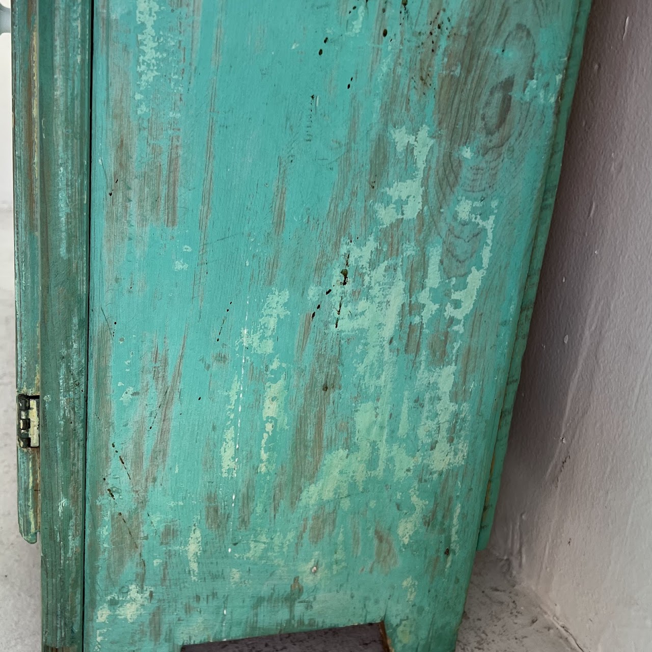 Rustic Painted Vintage Pine Hutch