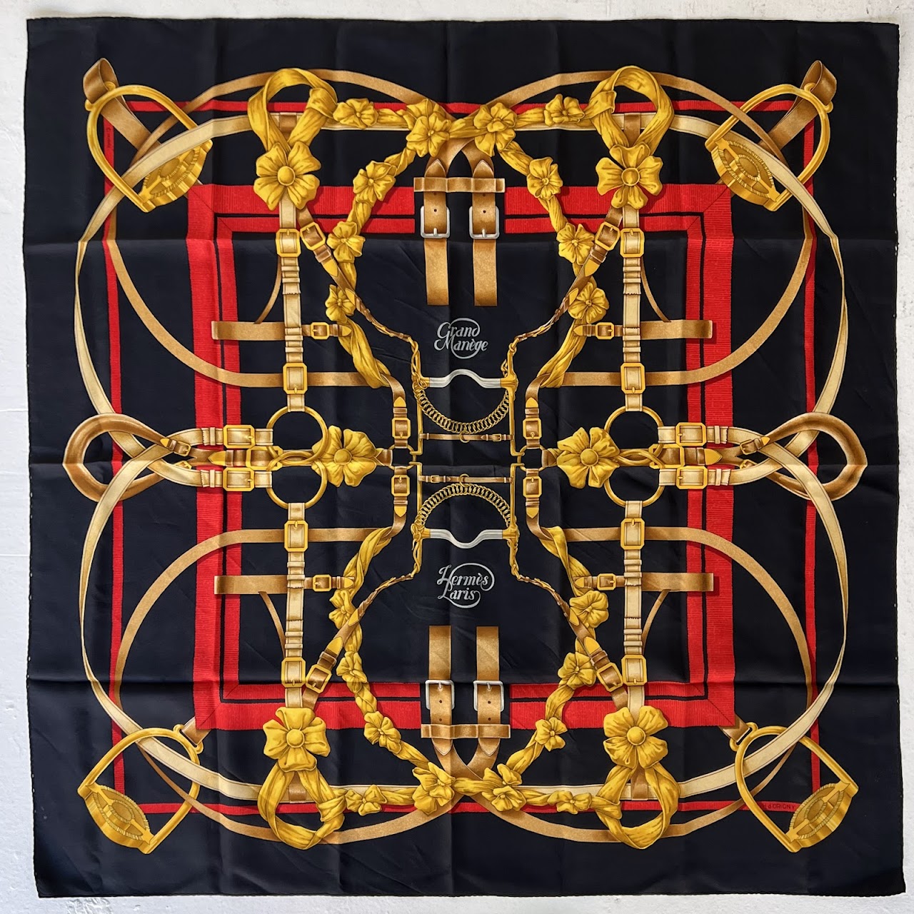 Hermès Grand Manege Carre 90 Silk Scarf