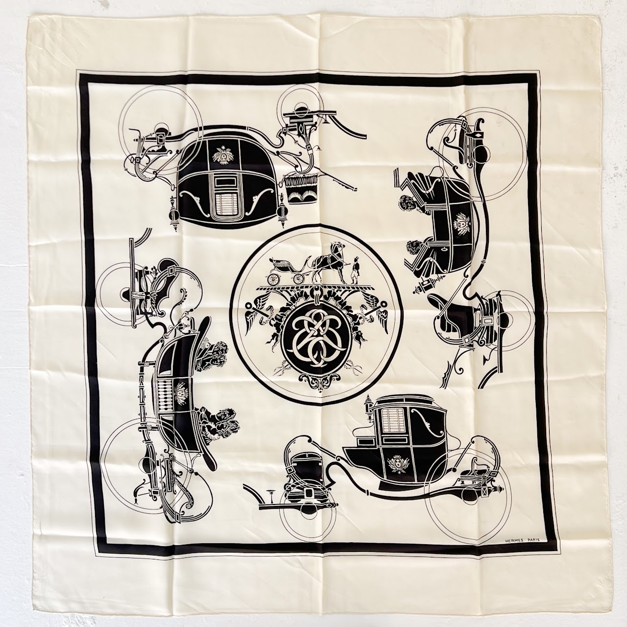 Hermès Ex Libris Carre 90 Silk Scarf