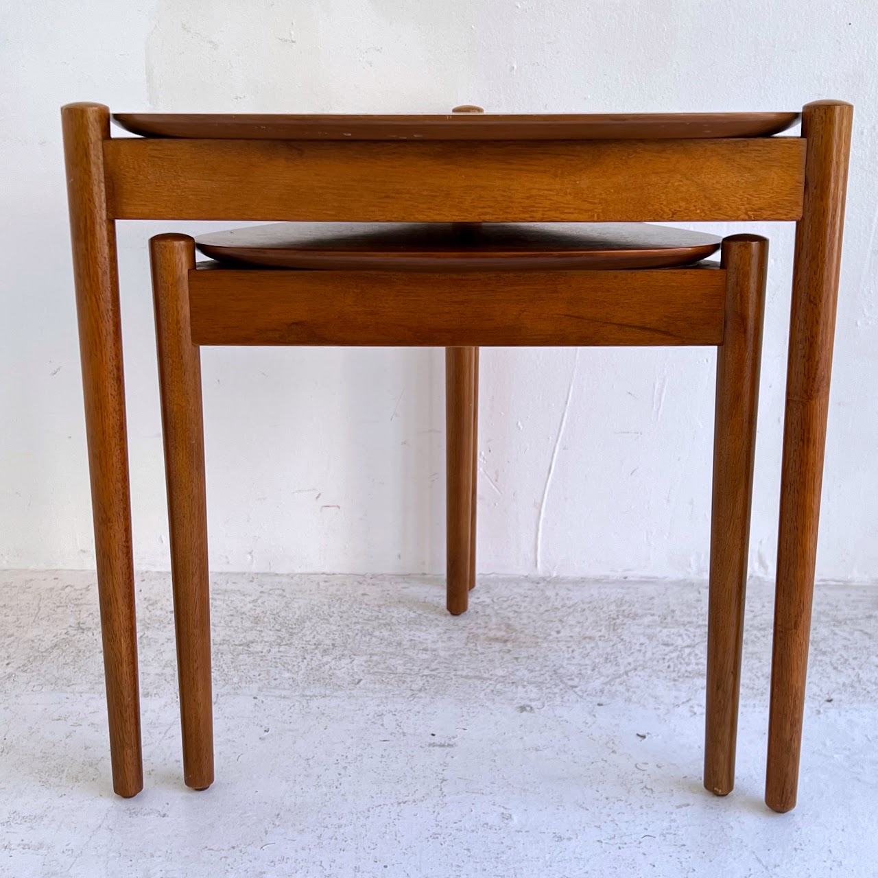 West Elm Retro Tripod Nesting Table Pair