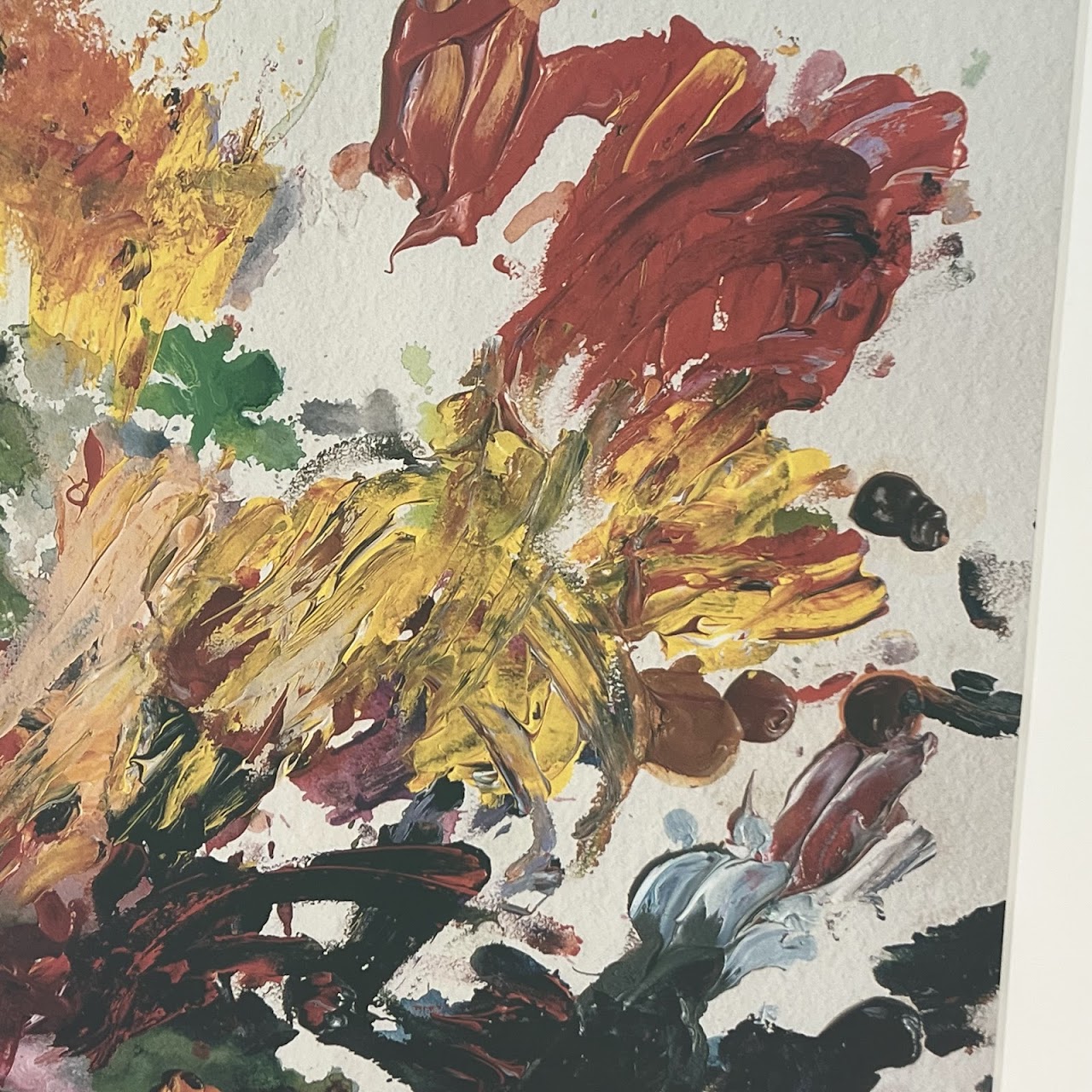 After Cy Twombly Floral Print