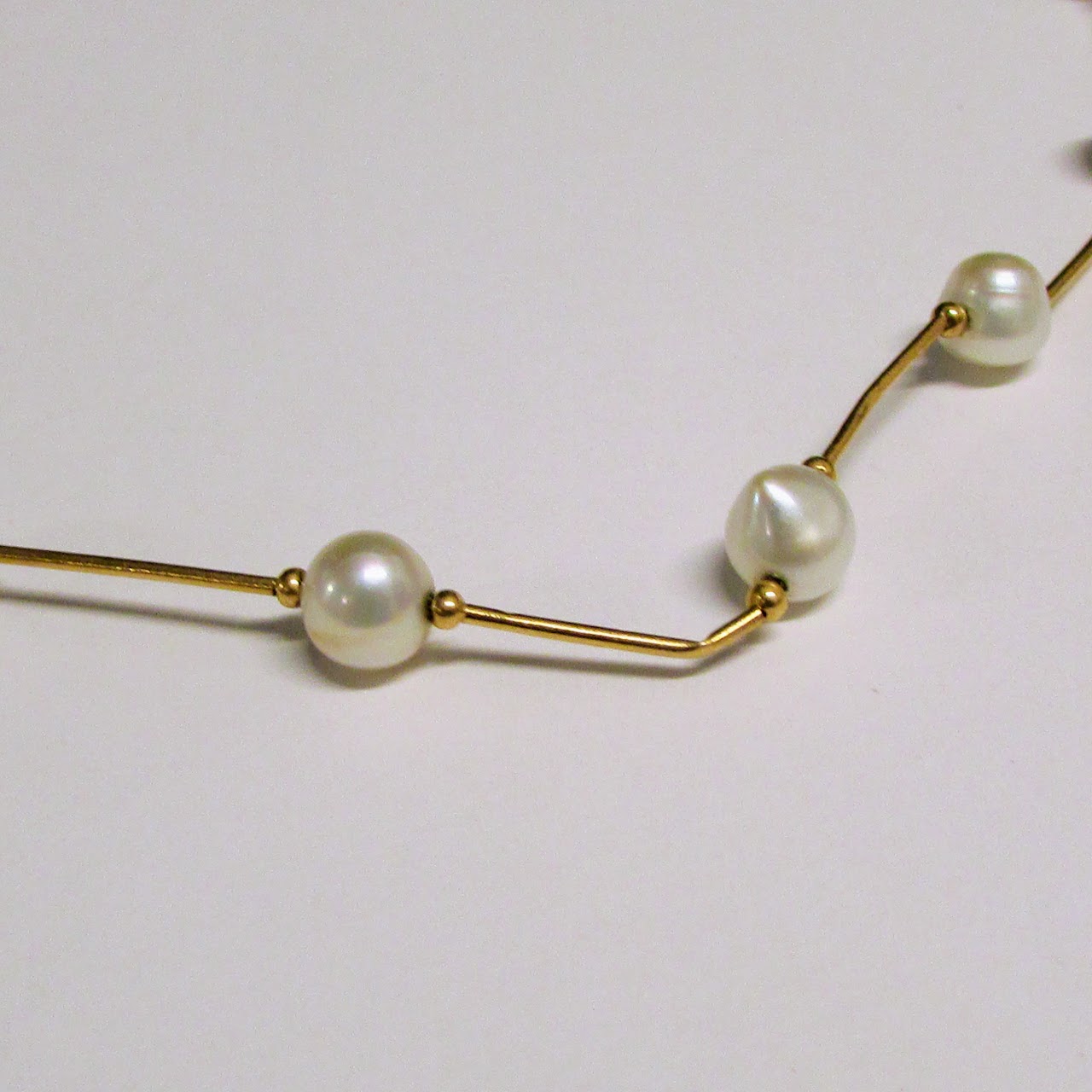 14K Gold & Pearl Necklace