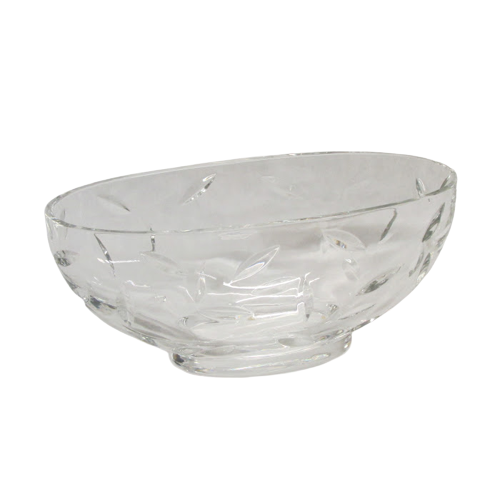 Tiffany & Co. Elongated Crystal Bowl